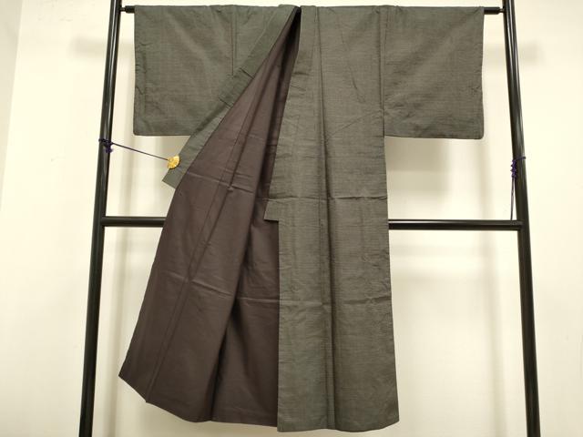 平和屋着物●極上 男性 本場大島紬 アンサンブル 長羽織 100亀甲 総詰め 逸品 DZAB4713kh6
