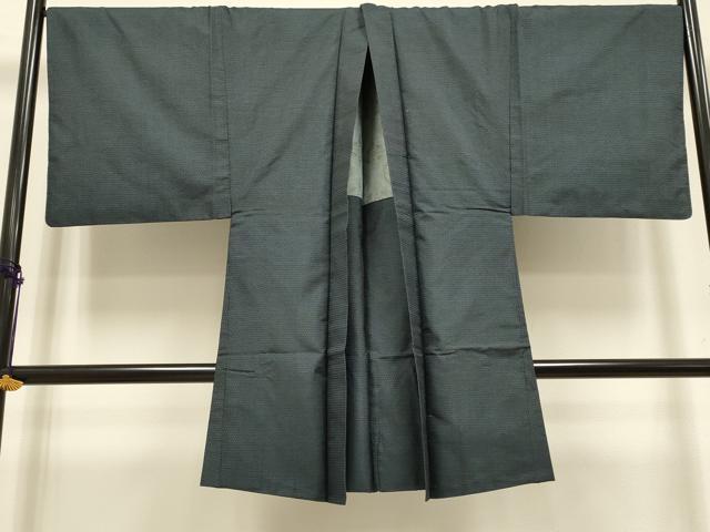 平和屋着物●極上 男性 本場大島紬 アンサンブル キングサイズ 長羽織 100亀甲 総詰め 逸品 未使用 DZAB4722kh6