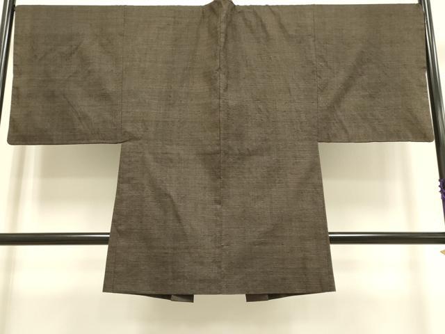 平和屋本店●希少 男性 本場結城紬 重要無形文化財 アンサンブル 長羽織 160亀甲 総詰め 羽裏・猪 証紙付き 逸品 DZAB4723kh6