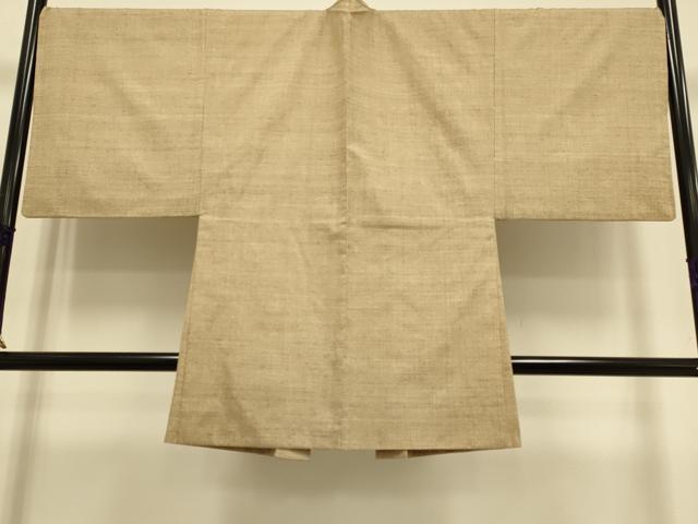 平和屋本店●極上 男性 本場結城紬 重要無形文化財 アンサンブル 長羽織 100亀甲 総詰め 証紙付き 逸品 DZAB4724kh6