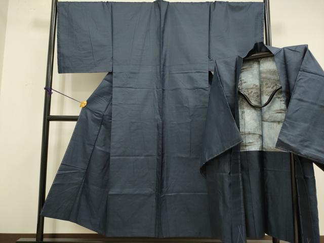 平和屋着物●極上 男性 本場大島紬 アンサンブル 長羽織 100亀甲 総詰め 逸品 未使用 DZAB4726kh6