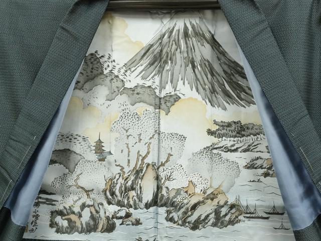 平和屋着物●極上 男性 本場大島紬 アンサンブル 長羽織 100亀甲 総詰め 逸品 未使用 DZAB4730kh6