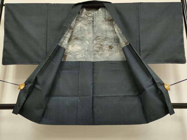 平和屋着物●極上 男性 本場大島紬 アンサンブル 100亀甲 総詰め 逸品 未使用 DZAB4732kh6