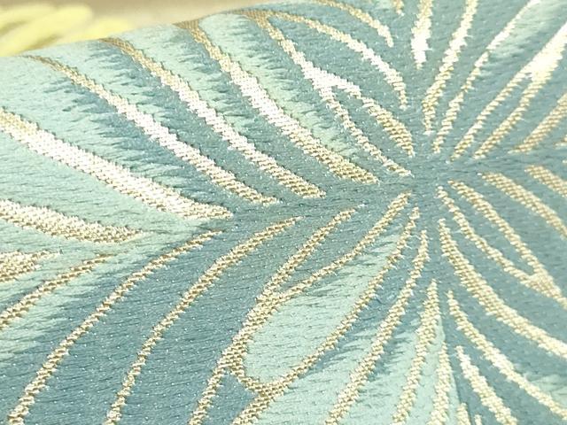平和屋着物●極上 六通柄袋帯 唐織 シダ 銀座こうげい 金糸 たとう紙き 逸品 DZAB4763kh6