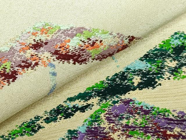 平和屋本店●極上 二代目・龍村平蔵 龍村光翔 太鼓柄 本袋帯 金銀彩松 共箱付き 逸品 DZAB4840kh6