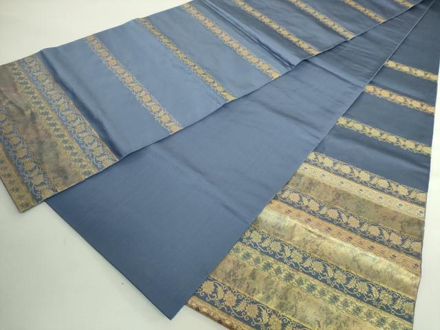 平和屋本店●極上 西陣織 陰山織物謹製 箔屋清兵衛 太鼓柄袋帯 名物裂間道 本金箔 共箱付き 逸品 DZAB4850kh6