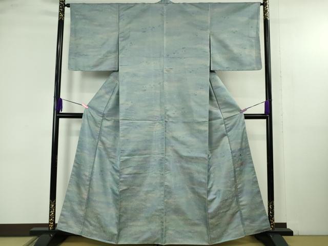 平和屋着物●極上 安達壮一郎 お召 磯岳 やまと誂製 逸品 未使用 DZAB4851kh6