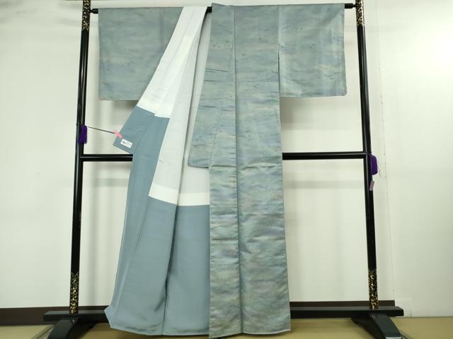 平和屋着物●極上 安達壮一郎 お召 磯岳 やまと誂製 逸品 未使用 DZAB4851kh6
