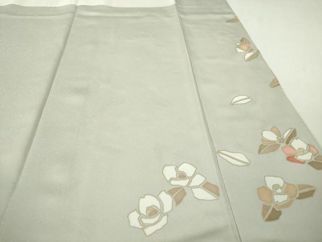 平和屋本店●極上 訪問着 駒刺繍 椿 暈し染め 金彩 三越扱い 逸品 DZAB4857kh6
