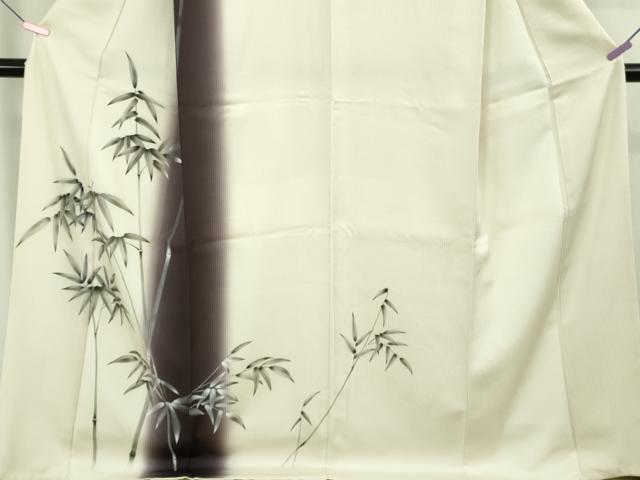平和屋着物●極上 訪問着 笹竹 暈し染め さが美扱い 反端付き 逸品 DZAB4861kh6