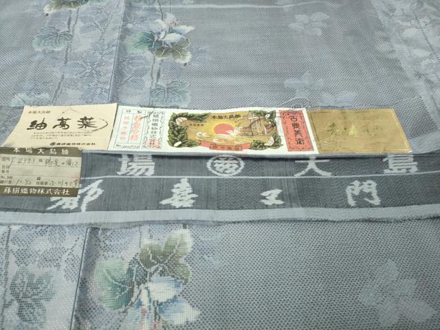 平和屋着物●極上 都喜ヱ門 本場大島紬 紬萬葉 9マルキ 陽光の優しさ 藤絹織物謹製 証紙付き 逸品 DZAB4870kh6