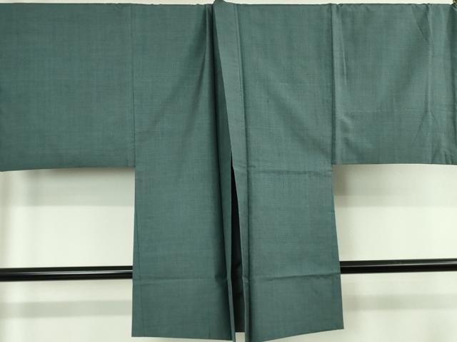 平和屋着物∞極上 男性 本場大島紬 長羽織 キングサイズ 羽裏・笹竹に雀 逸品 DZAB4881kh6
