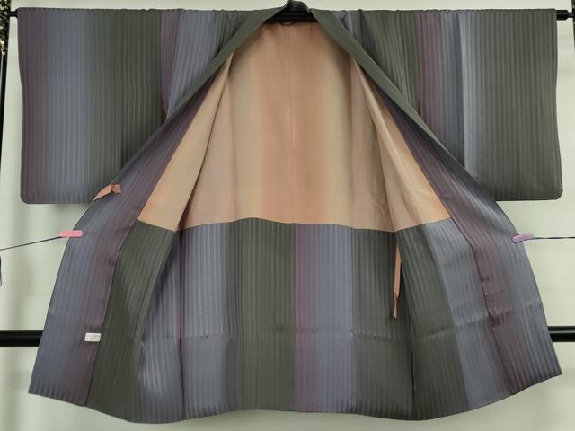 平和屋着物∞極上 道中着 ロング丈 間道 暈し染め 逸品 DZAB4884kh6