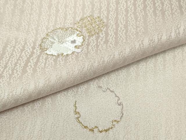 平和屋着物●極上 訪問着 刺繍 兎 うさぎ 雪輪 暈し染め 金銀糸 逸品 未使用 DZAB4900kh6