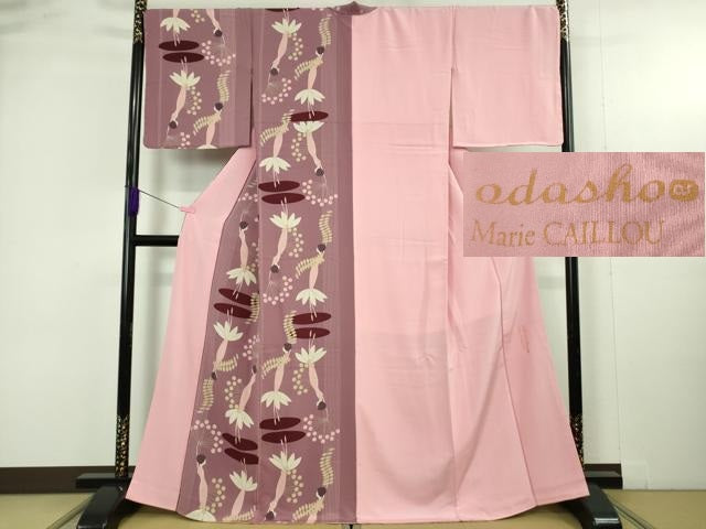 平和屋本店●極上 京都の老舗呉服メーカー ODASHO 小田章 訪問着 片身替わり Marie CAILLOU 逸品 未使用 DZAB4910kh6