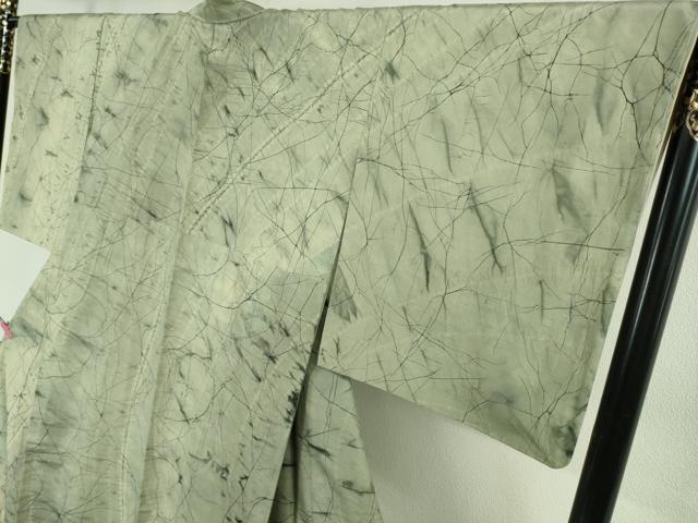 平和屋本店●極上 石川県指定無形文化財 牛首紬 白山工房 手織り 現代の名工 京友禅 村田道宣 訪問着 証紙付き 逸品 未使用 DZAB4916kh6