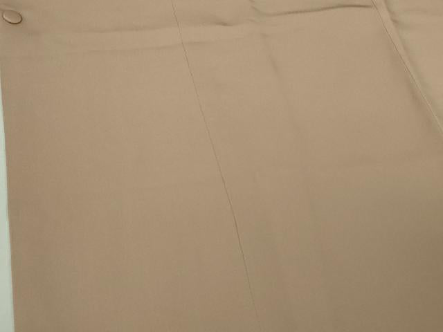 平和屋着物∞極上 創業460年・千總 道行コート ロング丈 総刺繍 草花文 水柿色地 暈し染め 銀糸 逸品 DZAB4921kh6