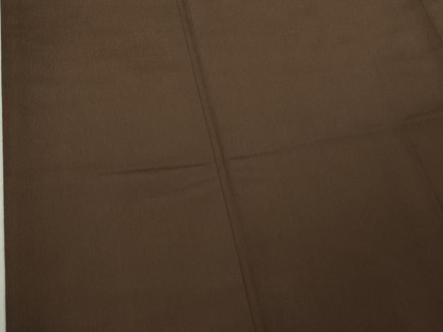 平和屋着物●極上 男性 お召 万筋 黒鳶色×赤墨色 逸品 未使用 DZAB4923kh6