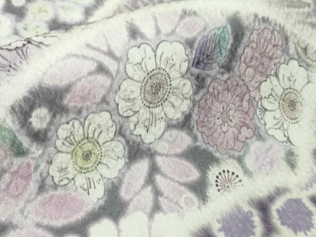 平和屋着物●極上 訪問着 辻が花 地紙 暈し染め ロング丈 逸品 新品 DZAB4942kh6