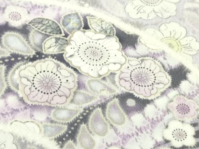 平和屋着物●極上 訪問着 辻が花 雪輪 地紙 暈し染め ロング丈 逸品 新品 DZAB4944kh6