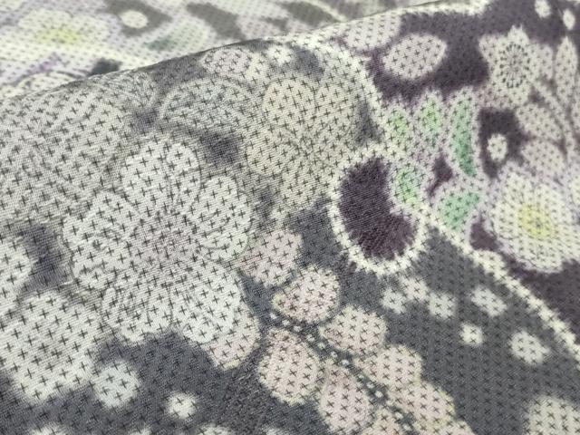 平和屋着物●極上 訪問着 辻が花 雪輪 地紙 暈し染め ロング丈 逸品 新品 DZAB4945kh6