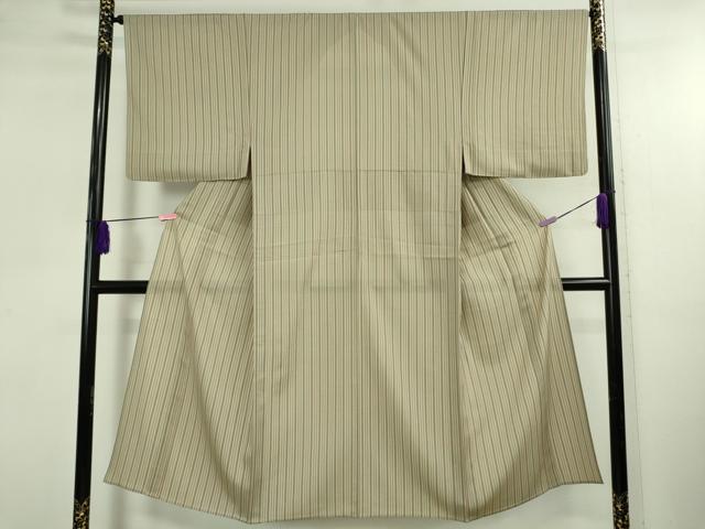平和屋着物*極上 夏物 男性 小紋 縞 逸品 DZAB4981kh6