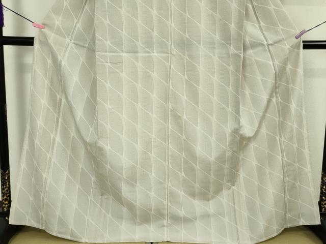平和屋着物▽極上 本塩沢 単衣 110亀甲 逸品 DZAB4997kh6