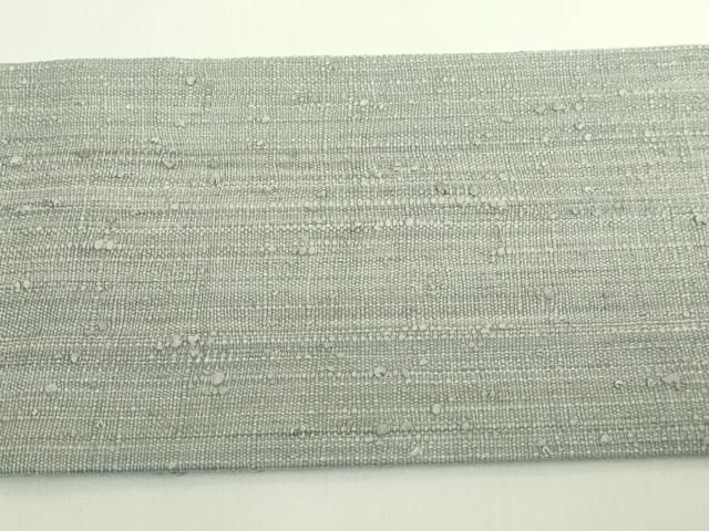 平和屋本店●極上 浦野理一 経節紬 九寸名古屋帯 灰色地 逸品 DZAB5085kh6