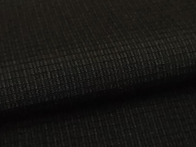 平和屋着物●極上 お召 黒地 逸品 DZAB5110kh6