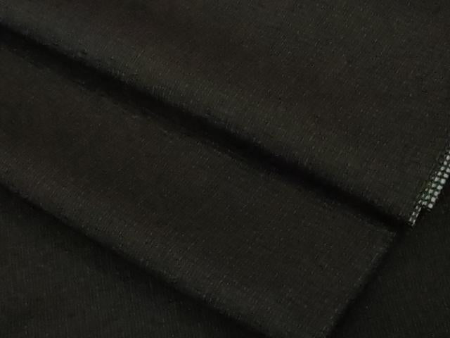 平和屋着物●極上 お召 黒地 逸品 DZAB5110kh6
