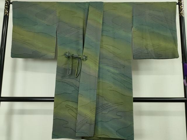 平和屋着物∞極上 道中着 ロング丈 霞文 暈し染め 逸品 DZAB5124kh6