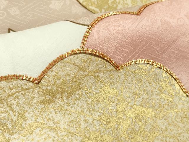 平和屋本店●極上 皇室献上作家 藤井寛 振袖 駒刺繍 雲重ね 金彩 逸品 DZAB5139kh6