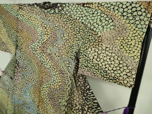 平和屋本店●極上 中国三大刺繍 相良刺繍 訪問着 樹林花文 金糸 金通し地 逸品 DZAB5161kh6