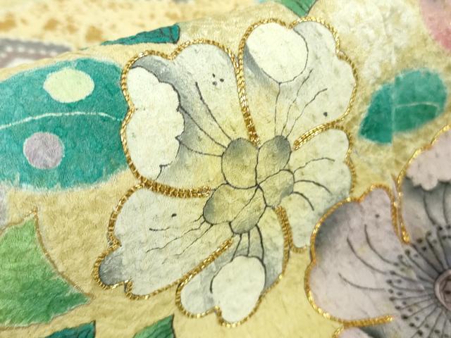 平和屋着物●極上 訪問着 駒刺繍 辻が花 金彩 逸品 未使用 DZAB5170kh6