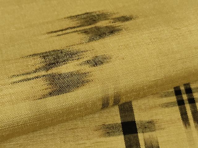 平和屋着物●極上 国指定重要無形文化財 本場久米島紬 手織 逸品 DZAB5187kh6