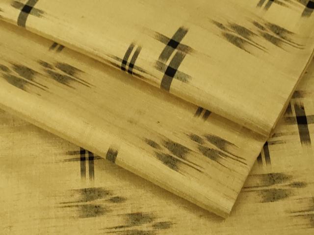 平和屋着物●極上 国指定重要無形文化財 本場久米島紬 手織 逸品 DZAB5187kh6