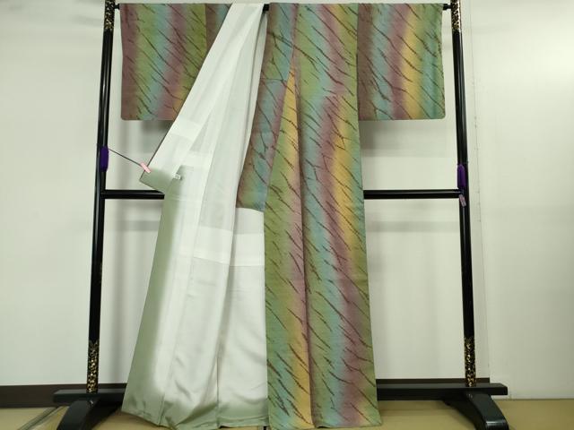 平和屋着物●極上 菅原工房 二代目 菅原浩 漢方染紬 証紙・反端付き 逸品 DZAB5204kh6