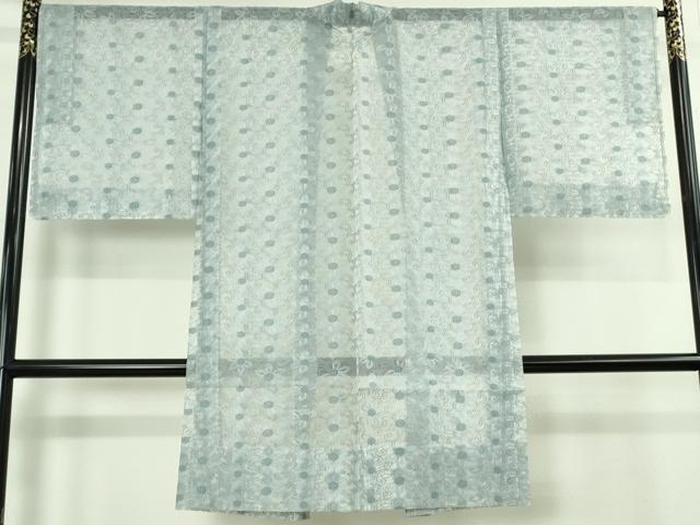 平和屋本店∞極上 BANKANわものや 長羽織 シルクオーガンジー スリーシーズン 春夏秋 花唐草文 たとう紙付き 逸品 未使用 DZAB5209kh6