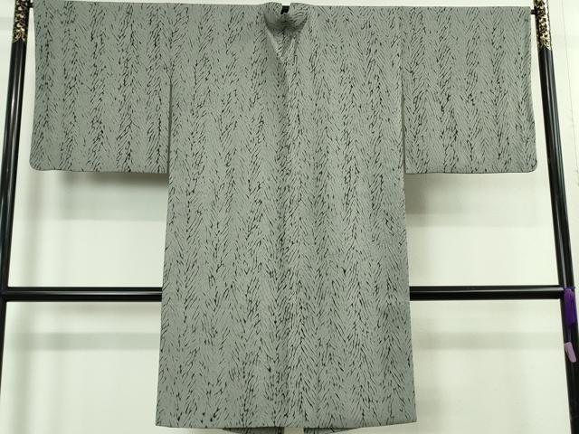 平和屋着物∞極上 道中着 ロング丈 杢目絞り 絞りの里 反端付き 逸品 DZAB5211kh6