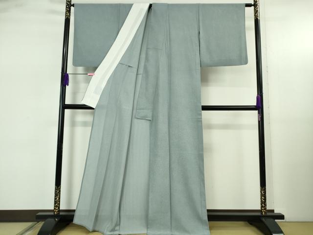 平和屋着物*極上 夏物 江戸小紋 絽 鮫小紋柄 薄縹色×白 逸品 DZAB5225kh6