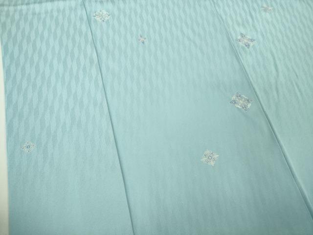 平和屋着物●極上 小紋 菱文 空色地 銀彩 逸品 DZAB5247kh6