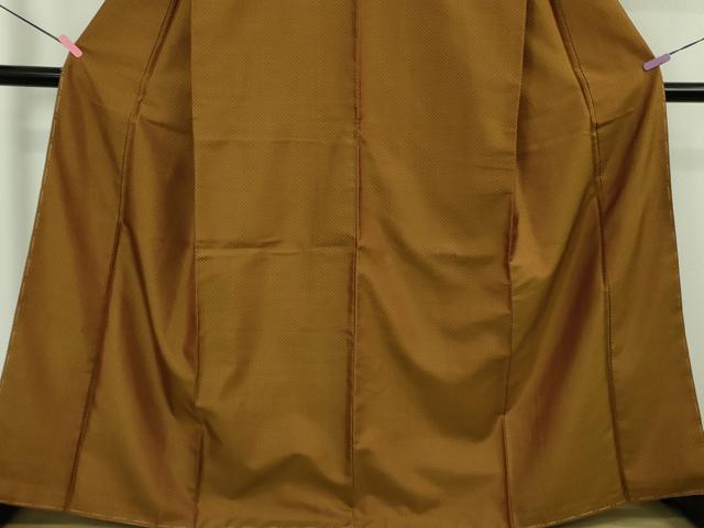 平和屋本店●超希少 本場黄八丈 たつみ綾 紬 逸品 未使用 DZAB5250kh6