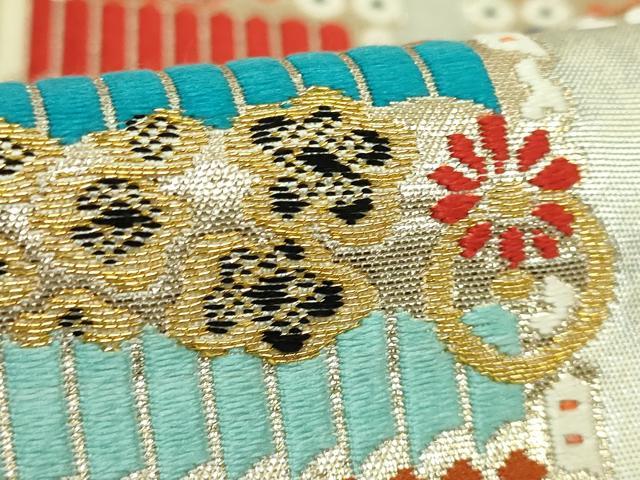 平和屋着物●極上 六通柄 本袋帯 龍村平蔵柄 源平鎧錦 金銀糸 逸品 DZAB5258kh6