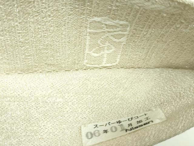 平和屋着物●極上 西陣の名門 加納幸謹製 太鼓柄袋帯 麻の葉文様 銀糸 逸品 DZAB5310kh6