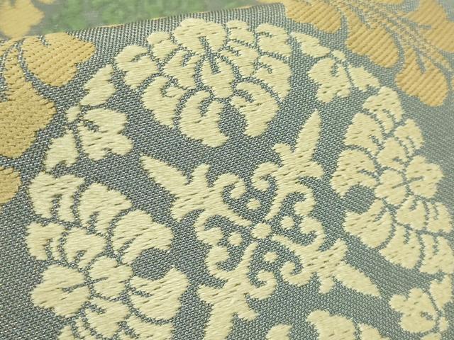 平和屋着物●極上 西陣 川島織物 六通柄 本袋帯 唐織 花菱文 逸品 DZAB5341kh6