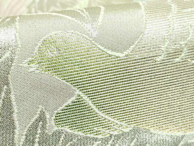 平和屋本店●極上 龍村美術織物 たつむら 六通柄袋帯 花鳥苑遊錦 金銀糸 逸品 DZAB5342kh6
