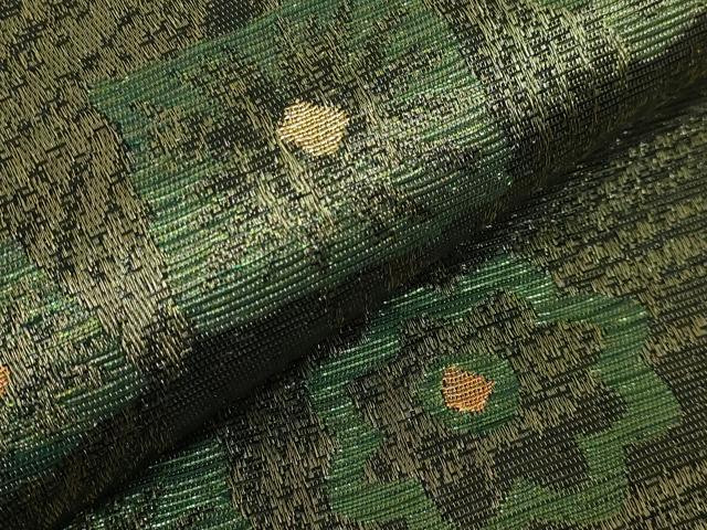 平和屋着物●極上 創業280年 誉田屋源兵衛 六通柄袋帯 舞花文 棲麗 金糸 逸品 DZAB5345kh6
