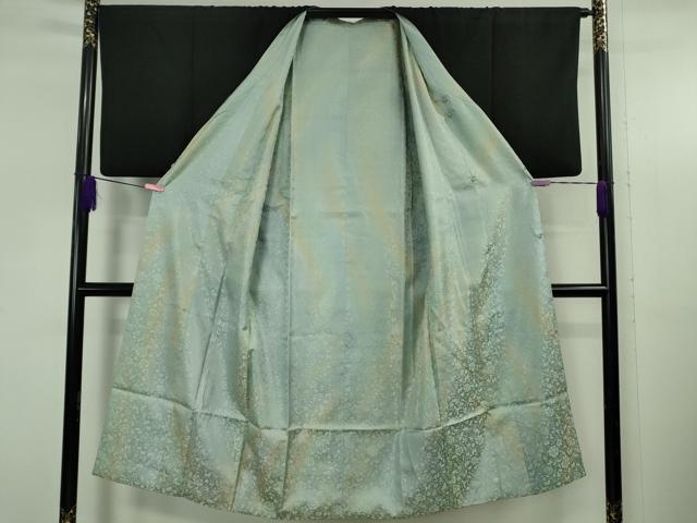 平和屋着物∞極上 道行コート ロング丈 リバーシブル 花鳥唐草地紋 暈し染め 逸品 DZAB5365kh6
