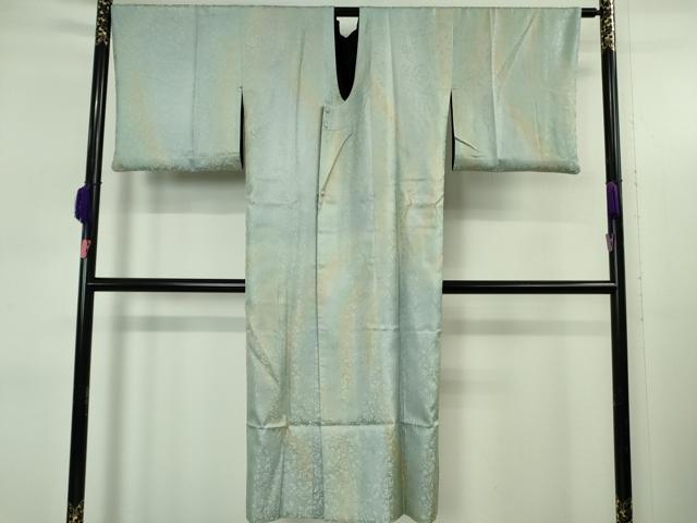 平和屋着物∞極上 道行コート ロング丈 リバーシブル 花鳥唐草地紋 暈し染め 逸品 DZAB5365kh6