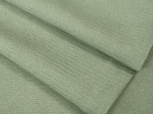 平和屋着物＊極上　夏物　江戸小紋　絽　両面染　鮫小紋柄　千草鼠色×白　逸品　DZAB5394kh6 平和屋着物＊極上 夏物 江戸小紋 絽 両面染 鮫小紋柄 千草鼠